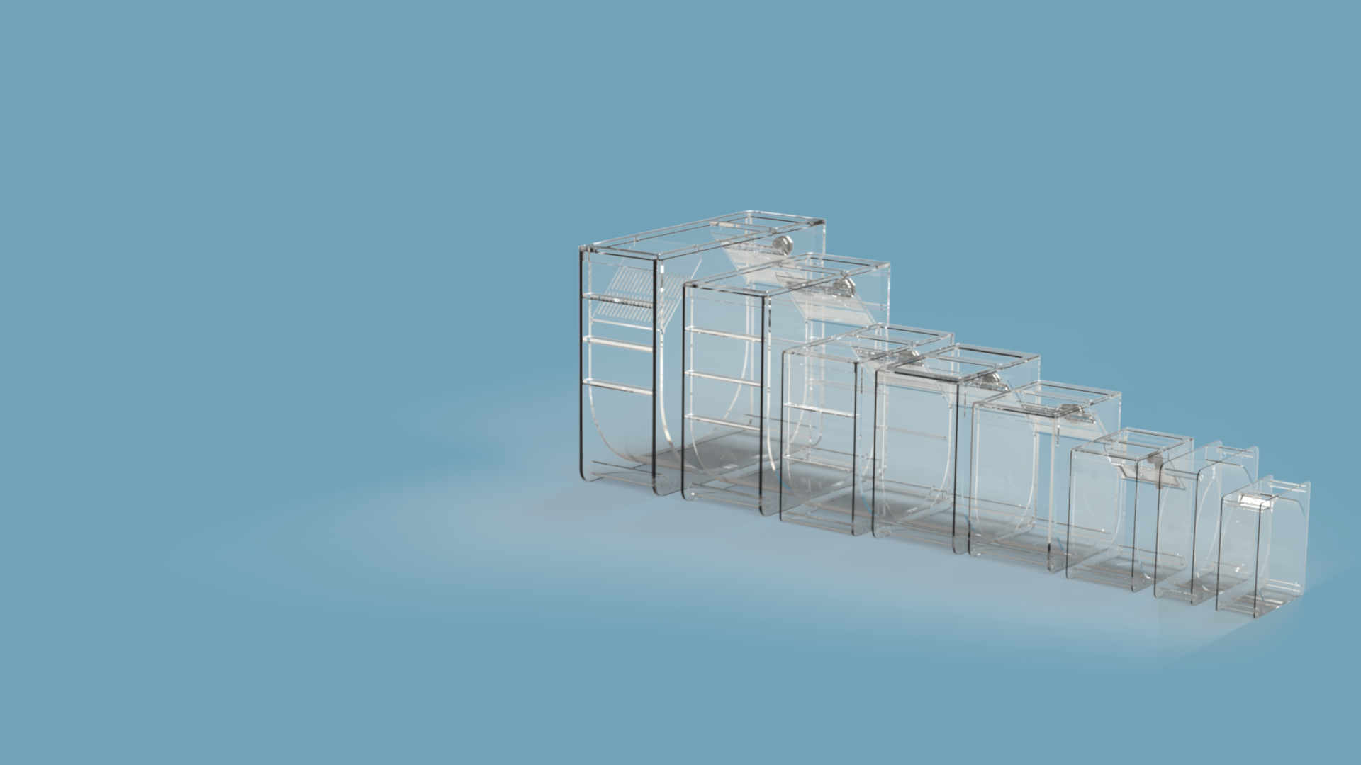 Range of jellyfish culturing and holding aquariums